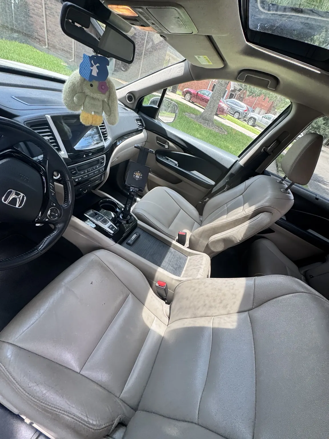SUV front interior after detailing