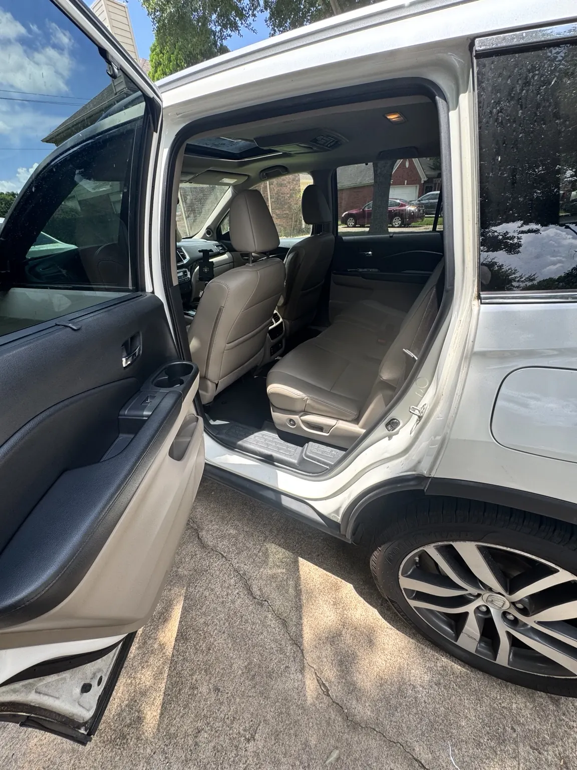 SUV rear interior after detailing