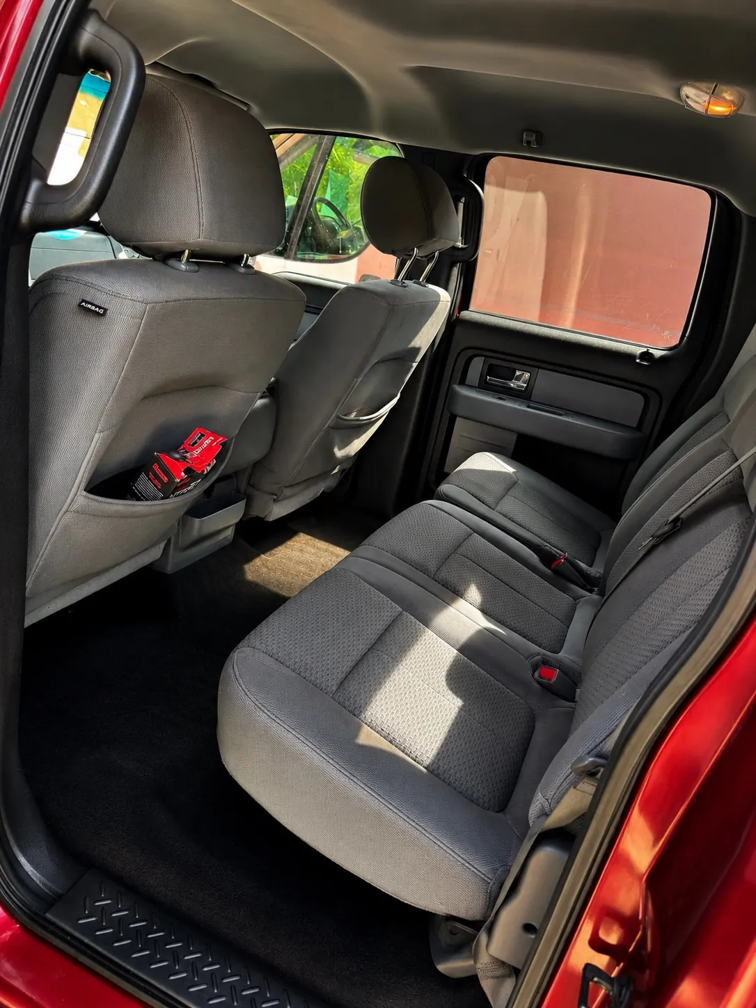 Truck rear interior after detailing